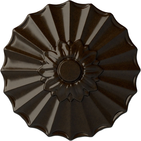 Ekena Millwork Shakuras Ceiling Medallion (Fits Canopies up to 1 3/8"), Hand-Painted Bronze, 9"OD x 1 3/8"P CM09SHBZS - main